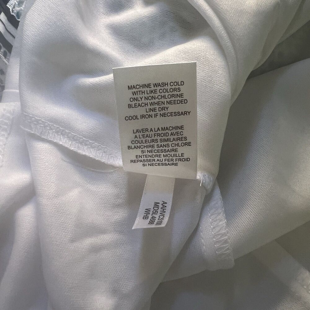 Marc New York White & Black Mesh Stripe Short Sleeve Lined Shift Dress Sz 8 NWT - Picture 10 of 10
